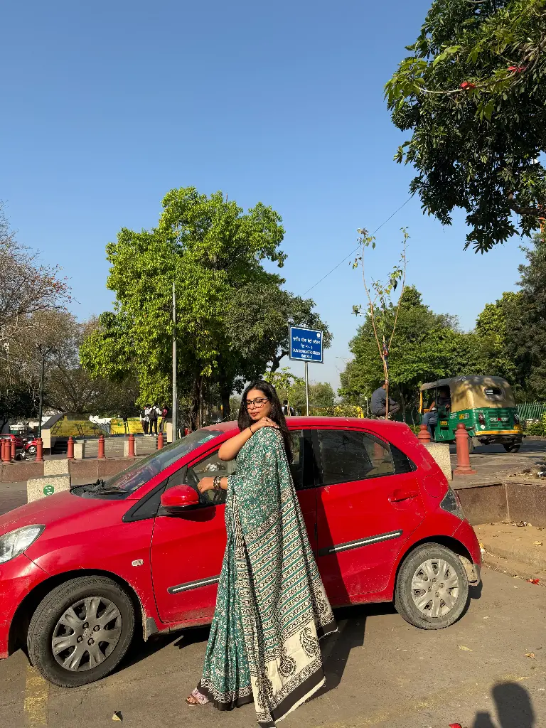 Daisy Green Saree