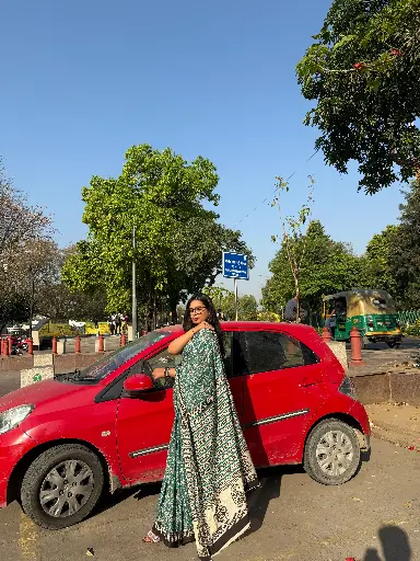 Daisy Green Saree